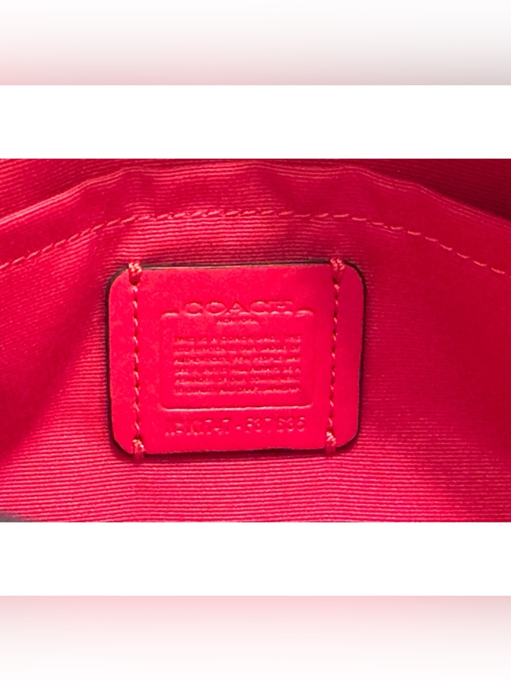 COACH Mini Blake Pebbled Leather Crossbody Carryall, RED - Picture 8 of 9